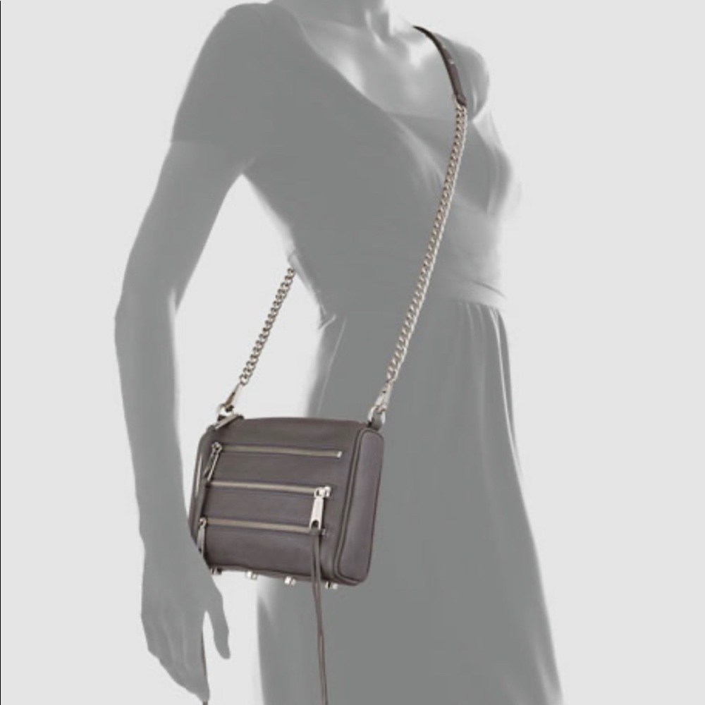 Rebecca Minkoff 5 zip white crossbody bag - Picture 6 of 6